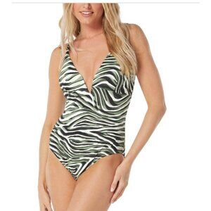 Coco Reef $132 Womens Astra Plunge Underwire One-Piece Swimsuit 34DD